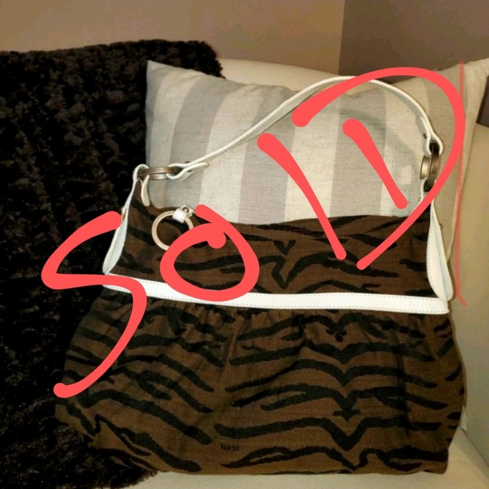 AUTH. Rarely seen Fendi Tiger Print Bag